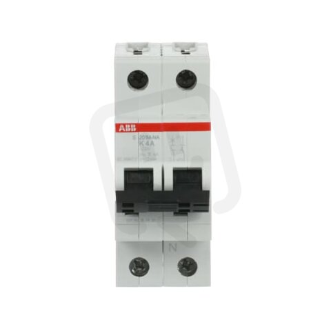 ABB S201M-K4NA jistič 1F odpojení N vodiče (1+NA) 4 A char. K 10kA