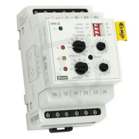 Relé modulové HRN-42/24V napěťové hlídací 1 fáze AC Elko Ep