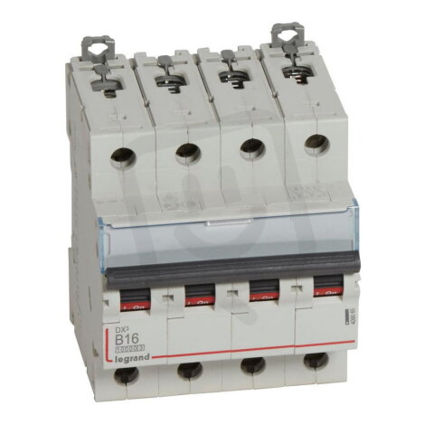 DX3 JISTIČ, 4 PÓLOVÝ, CHAR. B,16A 10000A/16KA LEGRAND 409065