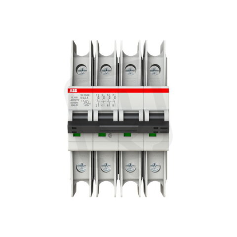 ABB SU204M-K0,2 jistič char. K 10kA 0,2A 4P  dle UL489 a CSA 22.2 No. 5