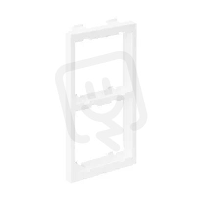 Adaptér CIMA vertikální 2× K45 108×52mm čistě bílá KONTAKT SIMON S62/9
