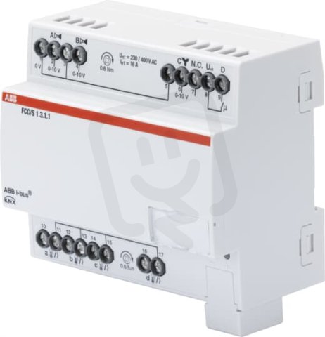 ABB KNX Řadový akční člen fan-coilu 2x0-10V 1x0-10V FCC/S 1.3.1.1