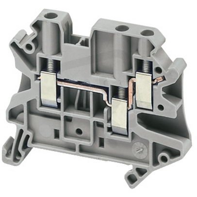 Šroubová svorka, 3 body, 4mm2 šedá (obj. mn. 50ks) SCHNEIDER NSYTRV43