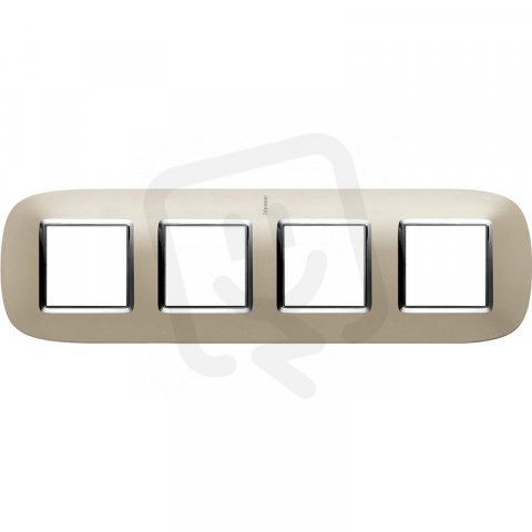 Legrand HB4802/4TC BTAX Rámeček2+2+2+2 TITAN SVĚTLÝ