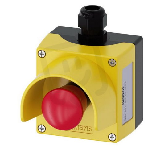 AS-Interface kryt pro povelové přístroje, 22 mm, kov, žlutý, ochranný límec
