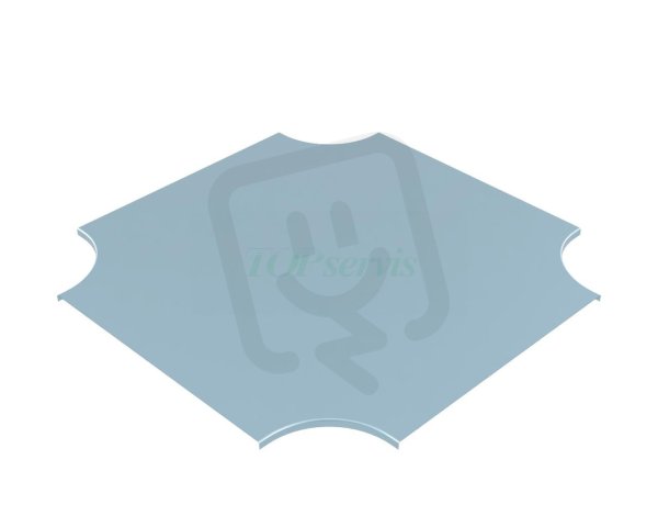 TOP SERVIS 1102209 VKR 400 víko kříže 400 pozink plech (DX51D)