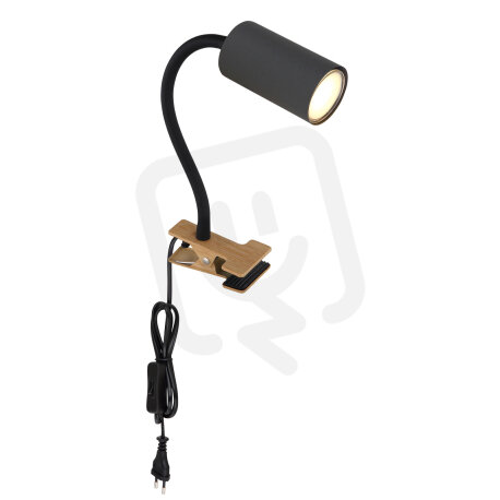 Klipsové svítidlo ROBBY grafit 1x GU10, max. 25W 230V GLOBO 57911KG