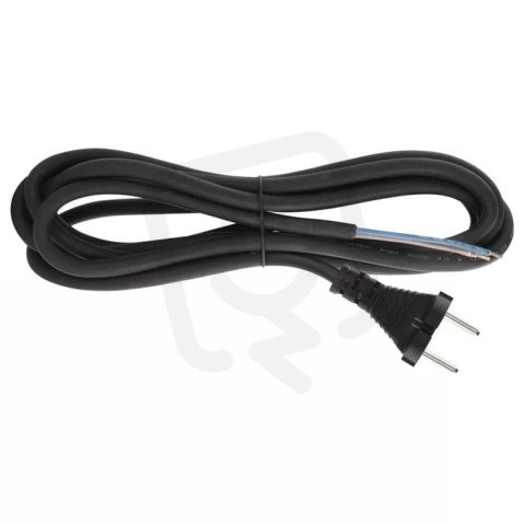 Přívodní kabel FLEXO H05VV-F 2x1,0C s kontur vidlicí 5m černá PVC