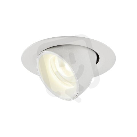 NUMINOS GIMBLE XS, zápustné stropní svítidlo bílé 4000 K 40° SLV 1005862