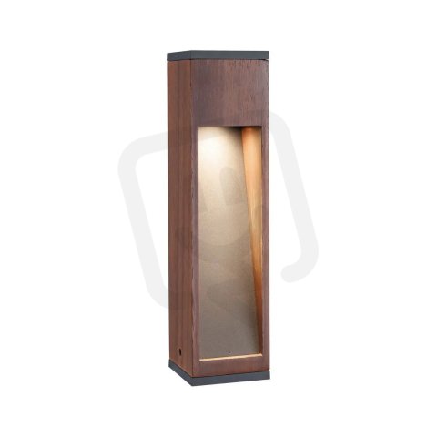 Stojací svítidlo Trabia IP44 hranaté 400mm 3000K 3,5W 230V 38° dřevo GU10 dřevo