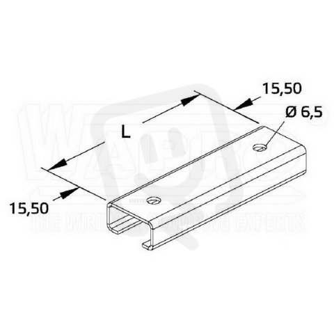 CH-BT-3015-15-D-BZN-300 profilová lišta WAPRO CH-BT-3015-15-D-BZN-300