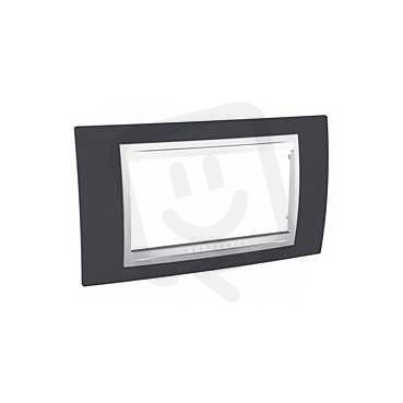 Unica Allegro Krycí rámeček čtyřmodulový, Slate/Polar SCHNEIDER MGU6.104.877