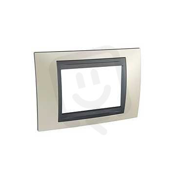 Unica Top rámeček trojmodulový Opal Titanium/Grafit SCHNEIDER MGU66.103.295