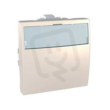 Schneider MGU3.246.2512V Ovládač tlačítkový,ř.1/0 s podsvíceným popis polem 12V