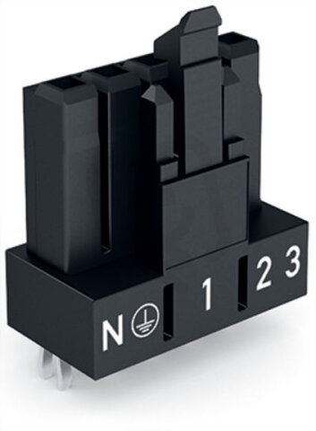 Zásuvka na desky plošných spojů rovné provedení 5pól. černá WAGO 890-805