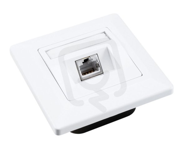 Zásuvka CAT5E STP 1 x RJ45 pod omítku bílá SOLARIX 23100096