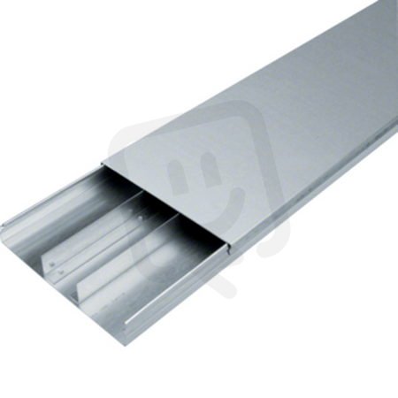 Podlahový kanál pro zalití do betonu s víkem, šířka 240mm výška 38mm 3-komorový