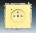 ABB 5599B-A02357815 Zásuvka jednonásobná s ochraným kolíkem, s ochranou před přepětím