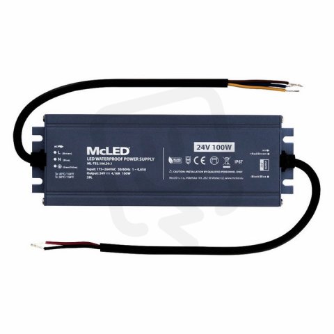 Napájecí zdroj 100W, DC24V/4,16A, IP67, hliníkové provedení