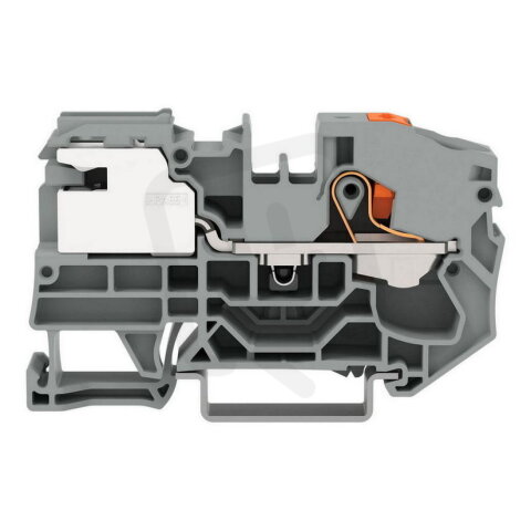 1vodičová svorka pro vyrovnání potenciálů, 16 mm2, Push-in CAGE CLAMP, Šedá