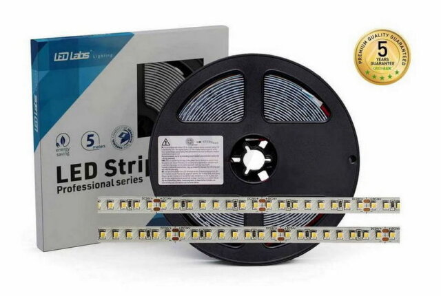 LED STRIP 128LED/12W/m IP20 NW 24V 5m (*