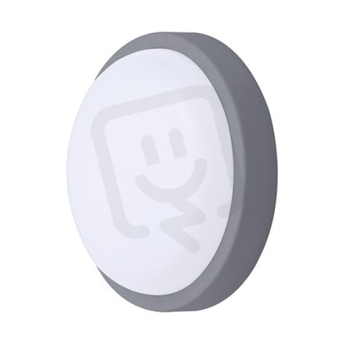 LED venkovní osvětlení kulaté 20W 1500lm 4000K IP54 20cm šedá barva WO750-G