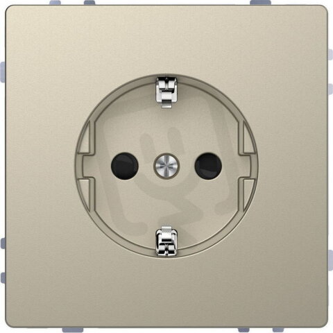 Zásuvka Merten D-Life 250V/16A SCHUKO clonky bezšroubová Sahara MTN2300-6033