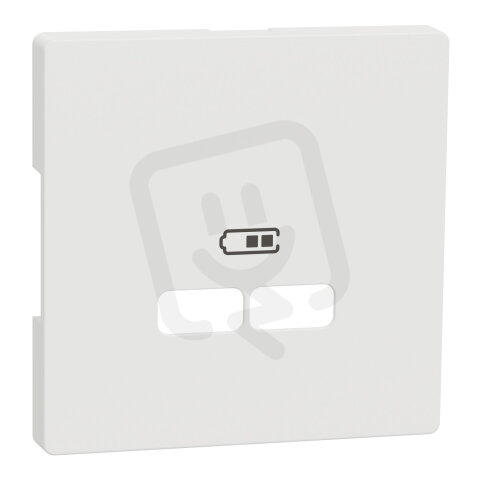 Centrální deska, Merten System D, pro USB nabíječky, nordic white, termoplast