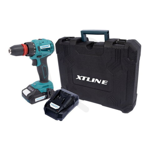 Aku vrtačka 2v1 bezuhlíková 18 V, 45 Nm + baterie 2.0 Ah + nabíječka 2.4 A + box