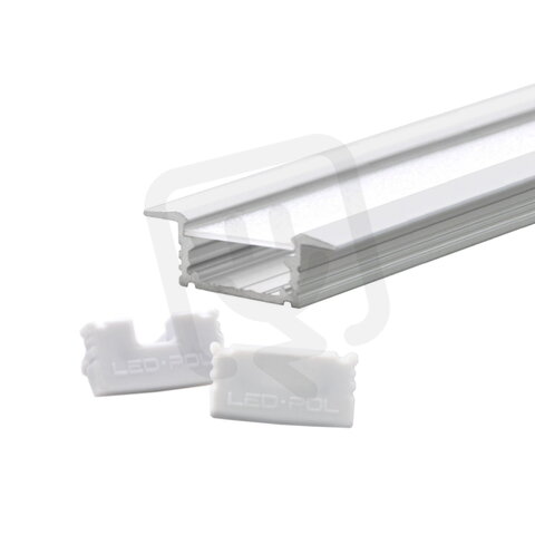Zapuštěný profil pro LED pásky ORO PROFIL UNI IN 1M S SET LED-POL ORO32019