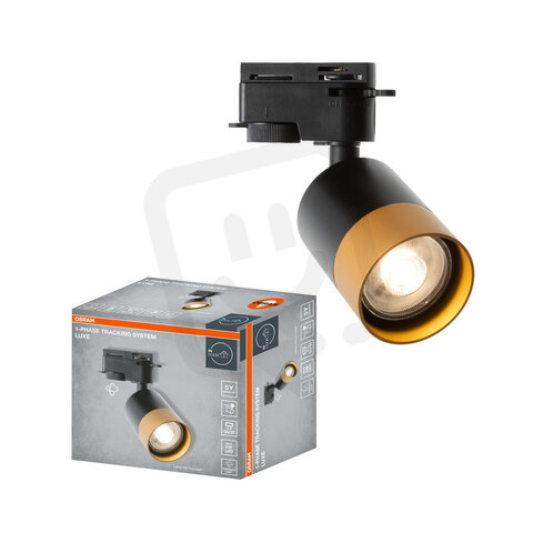 1-Phase Tracking Spot Luxe GU10 BLACK AND GOLD OSRAM 4099854599514