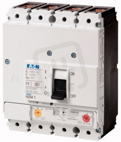 Jistič NZMH1-4-A50 4pól, ochr.obvodů, 100kA, 50A EATON 284424