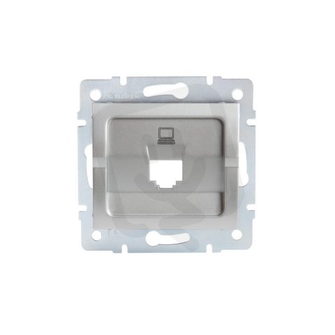 Adaptér datové zásuvky LOGI 1xRJ45 25928 Kanlux stříbrná