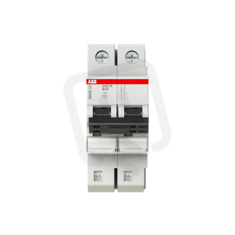 S402M-B25 Jistič 2 pólový char.B 25A 10000 230/400V ABB 2CCS572001R0255
