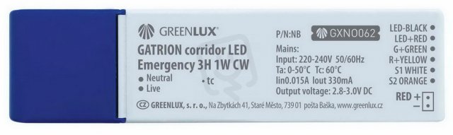 Nouzový modul s baterií LED EMERGENCY INVERTER II GREENLUX GXNO036