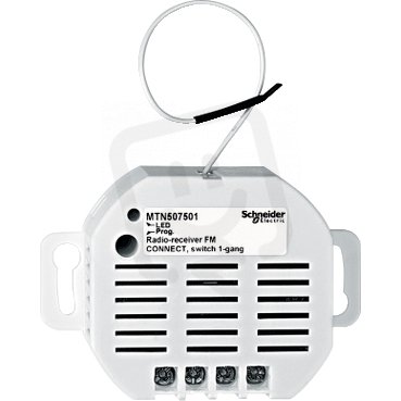 Merten Radiový (RF) přijímač CONNECT zapuštěný jednonásobný spínač 10A MTN507501