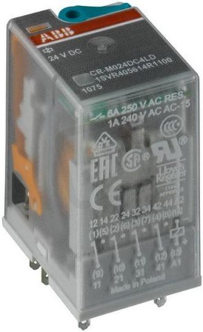 Relé universální CR-M 3 c/o (SPDT) AgNi 250V/10A s LED 48V= ABB 1SVR405612R6100