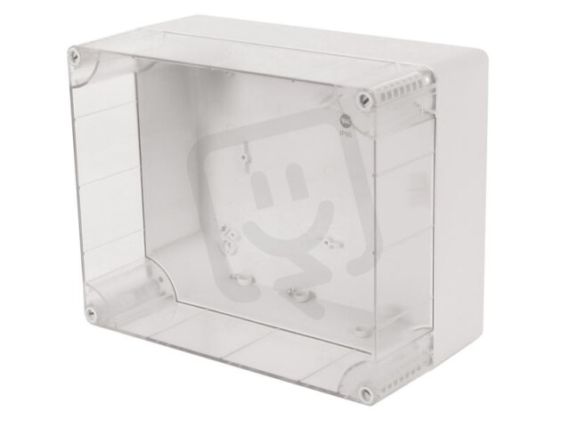 Krabice SolidBOX 68241 IP65 313x253x165mm průhledné víko hladké boky FAMATEL