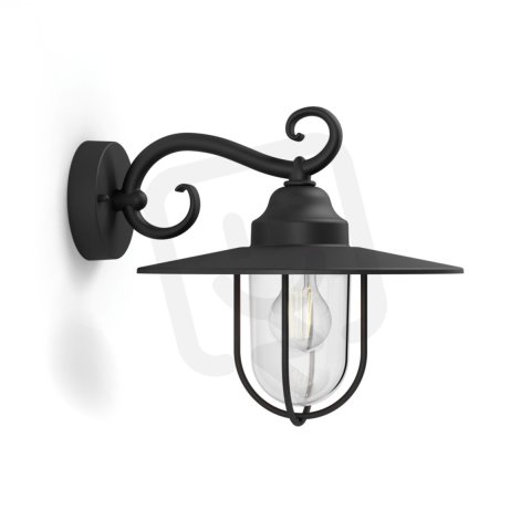 Nástěnné svítidlo Pasture černá 1x60W 230V PHILIPS 1627030PN