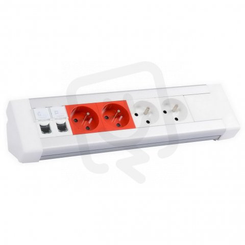 Legrand 054620 ST.BLOK 2X2P+T,2XNEZ,2XRJ45,C6