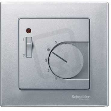 Merten Centrální deska termostatu System M Aluminium SCHNEIDER MTN536160