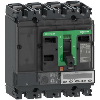 Jistič ComPacT NSX250HB1 75kA AC 4P 250A 5.2E SCHNEIDER C25V45E250