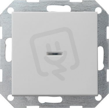 Tlačítkový spínač řídicí přepínač System 55 šedá mat GIRA 0136015