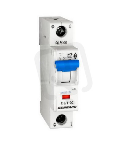 Instalační jistič DC 10 kA, C 6A, 1P SCHRACK BM015106--
