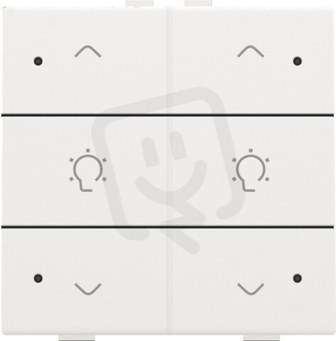 NHC 6násobný ovladač+LED 2x stmívání -WHITE COATED NIKO 154-52046