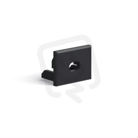 Záslepka s otvorem KLUŚ PDS-4-PLUS-OTW pro AL profil, černá /24345/ C24337C07TW