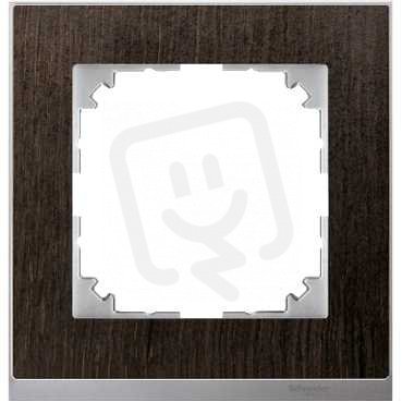 Merten Rámeček jednonásobný M-Pure Decor, Wenge/Aluminium SCHNEIDER MTN4010-3671