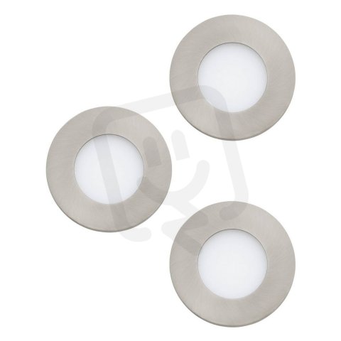 Zápustné svítidlo FUEVA 1 SET 3X d85 matnýnikl 3000K 3X2,8W IP20/IP44 EGLO 98634
