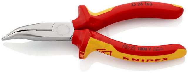 Půlkulaté kleště s břity (Kleště pro radiotechniku) 160 mm KNIPEX 25 26 160