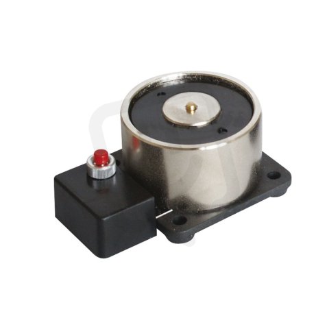 1345-CSA Přídržný dveřní elektromagnet 24V DC 100kg černý ocel tělo se svorkami